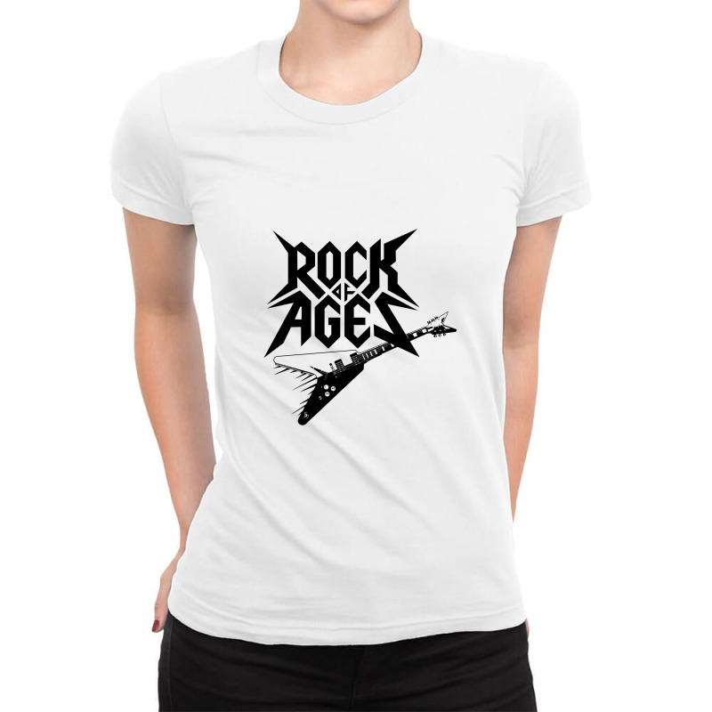 Rock Of Ages Ladies Fitted T-Shirt by jacknow | Artistshot