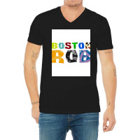 Boston Rob Poster Summer V-neck Tee | Artistshot