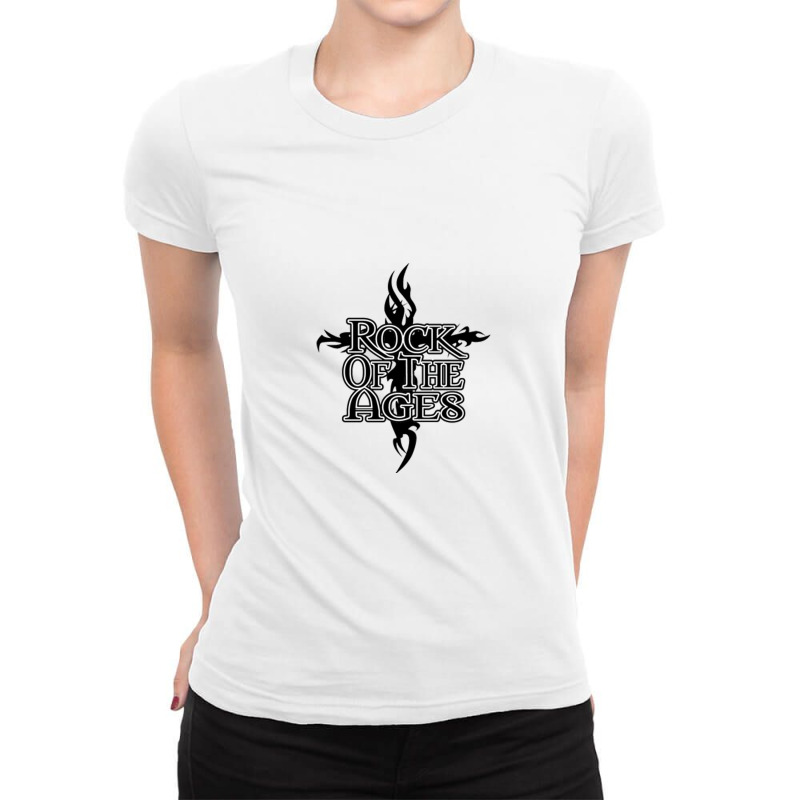 Rock Of Ages Ladies Fitted T-Shirt by jacknow | Artistshot