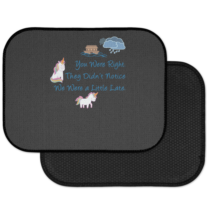 Funny Noahs Ark  Unicorns Missed The Boat 1 Rear Car Mat | Artistshot