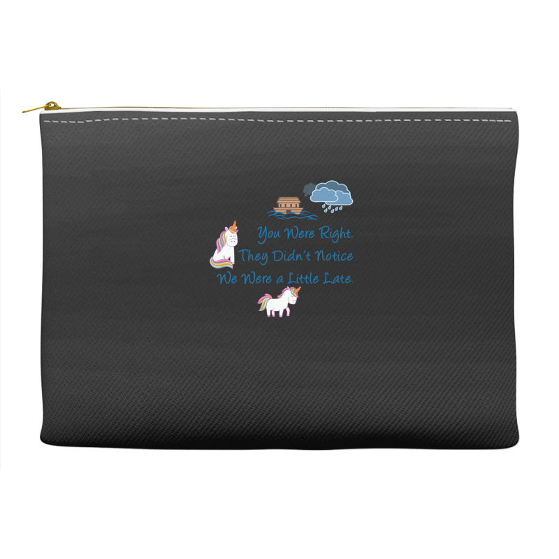 Funny Noahs Ark  Unicorns Missed The Boat 1 Accessory Pouches | Artistshot