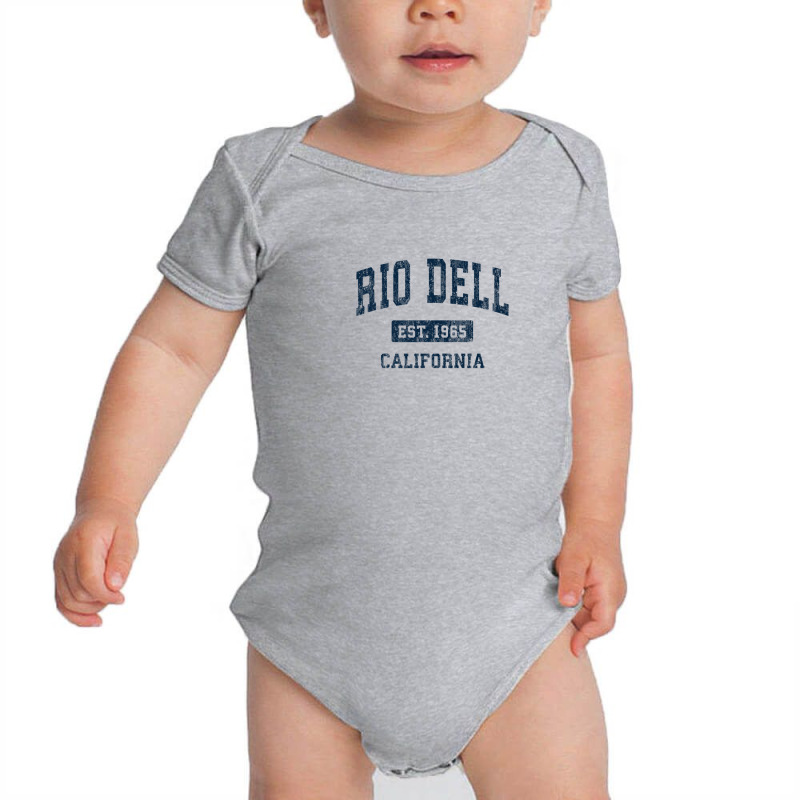 Rio Dell California Ca Vintage Athletic Sports Design Baby Bodysuit | Artistshot