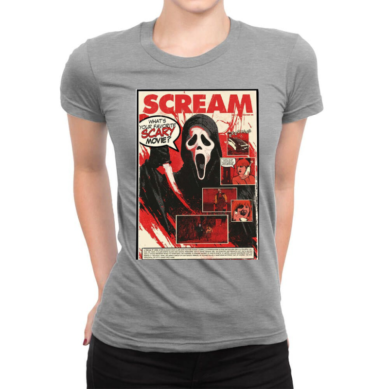 Scream Scary Movie Ladies Fitted T-Shirt by kalosseerma1 | Artistshot