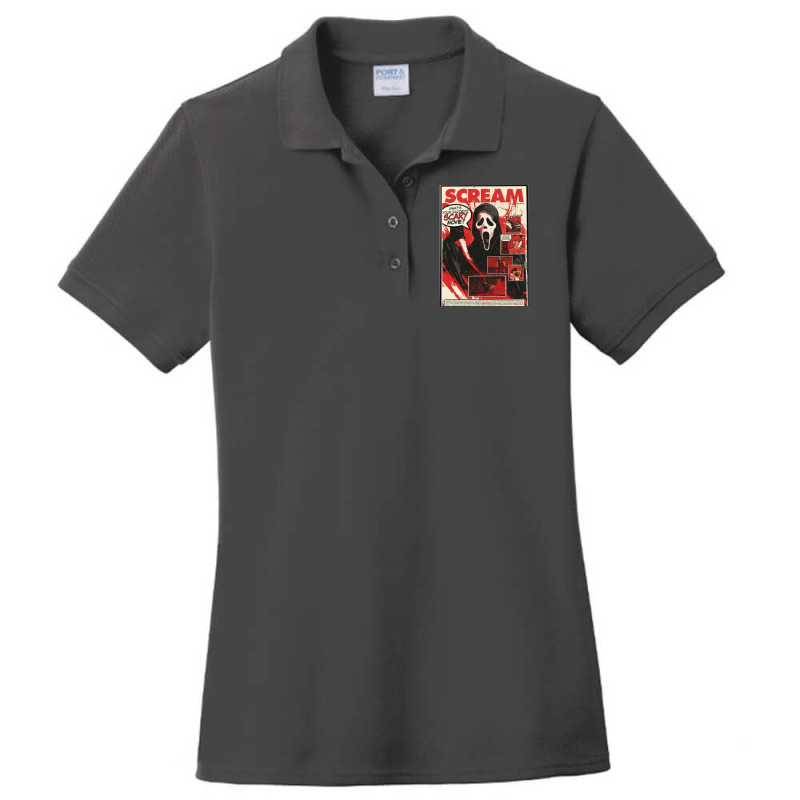 Scream Scary Movie Ladies Polo Shirt by kalosseerma1 | Artistshot