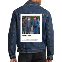 Sing Street Minimalist Poster Classic 70s Vintage Men Denim Jacket | Artistshot