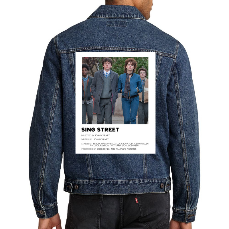 Sing Street Minimalist Poster Classic 70s Vintage Men Denim Jacket by modaraayktq | Artistshot