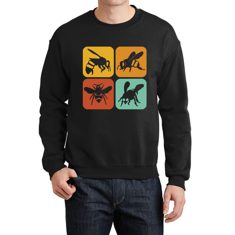 Bee T Shirt Retro Bees  Aesthetic I Wild Bee I Bumble Bee Crewneck Sweatshirt | Artistshot