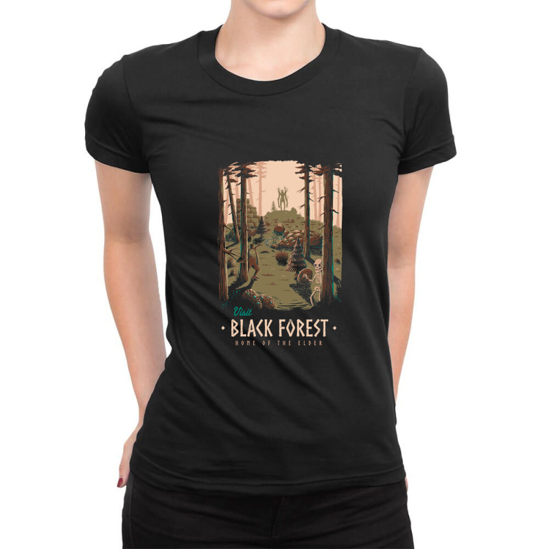 Black Forest Ladies Fitted T-Shirt by SallyThompson | Artistshot