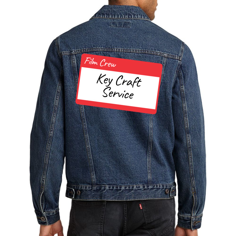 Film Crew Key Craft Service Classic Stars Travel Men Denim Jacket | Artistshot