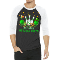 In March We Wear Green Bowling Lover Mom Patrick's Day 2023 T Shirt 3/4 Sleeve Shirt | Artistshot