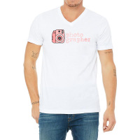 Shes A Photographer Instant Film Retro Camera Classic 80s Travel V-neck Tee | Artistshot