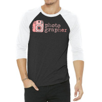 Shes A Photographer Instant Film Retro Camera Classic 80s Travel 3/4 Sleeve Shirt | Artistshot