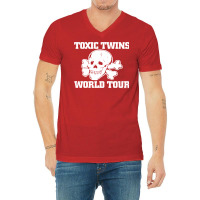 Toxic Twins World Tour V-neck Tee | Artistshot