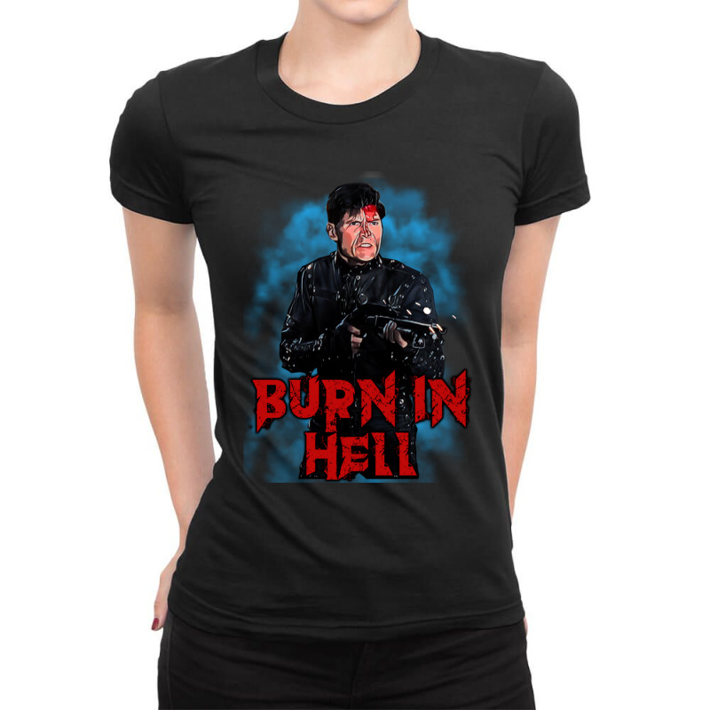 Burn In Hell 1 Ladies Fitted T-Shirt by SandraMarianela | Artistshot