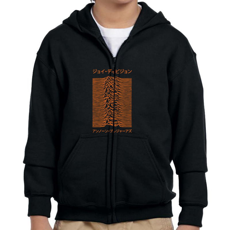 Joy Division   Unknown Pleasures   Japanese Youth Zipper Hoodie by fafaraze | Artistshot