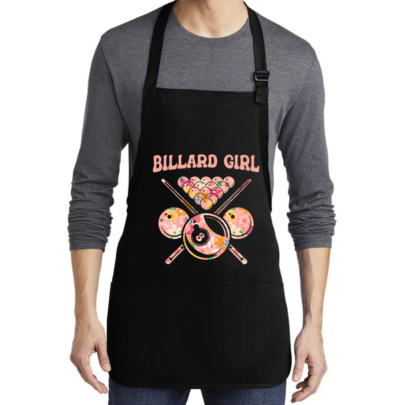 Billiard T  Shirt Billiard Pool Player Billard 8  Ball T  Shirt Medium-length Apron | Artistshot