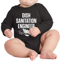 Dishwasher Sanitation Engineer Funny Dishwashing Gift Long Sleeve Baby Bodysuit | Artistshot