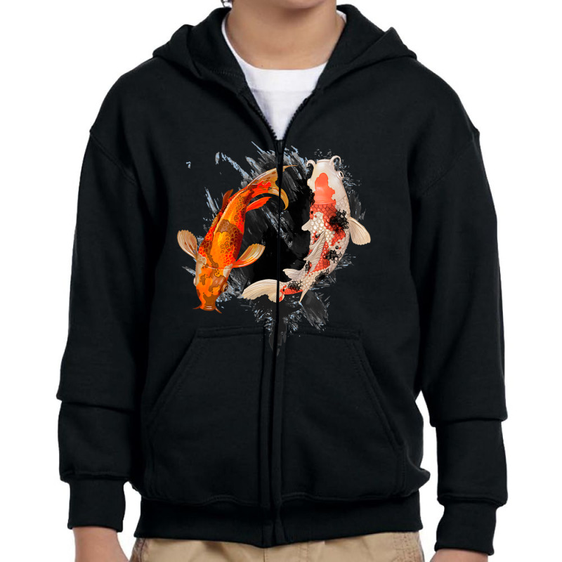 Trending Japanese Koi Fish I Koi Carp Pond Japan Tattoo Youth Zipper Hoodie | Artistshot