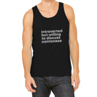 But Willing To Discuss Cantonese In Watercolor Tank Top | Artistshot