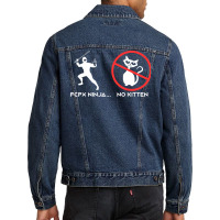 Final Cut Pro Ninja  No Kitten   Summer Retro Men Denim Jacket | Artistshot