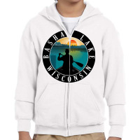 Bashaw Lake Lake Wisconsin T  Shirt Bashaw Lake Wisconsin Canoeing T Youth Zipper Hoodie | Artistshot