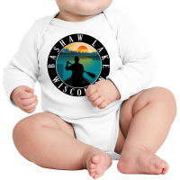 Bashaw Lake Lake Wisconsin T  Shirt Bashaw Lake Wisconsin Canoeing T Long Sleeve Baby Bodysuit | Artistshot