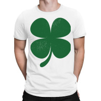 Distressed Green Four Leaf Clover Saint Patrick S Day Lover T-shirt | Artistshot