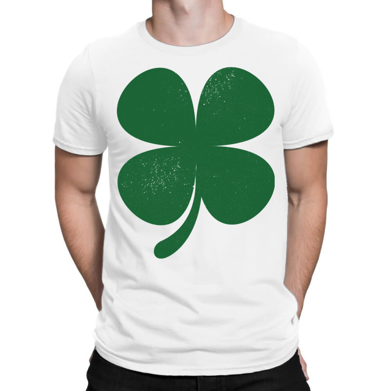 Distressed Green Four Leaf Clover Saint Patrick S Day Lover T-shirt | Artistshot