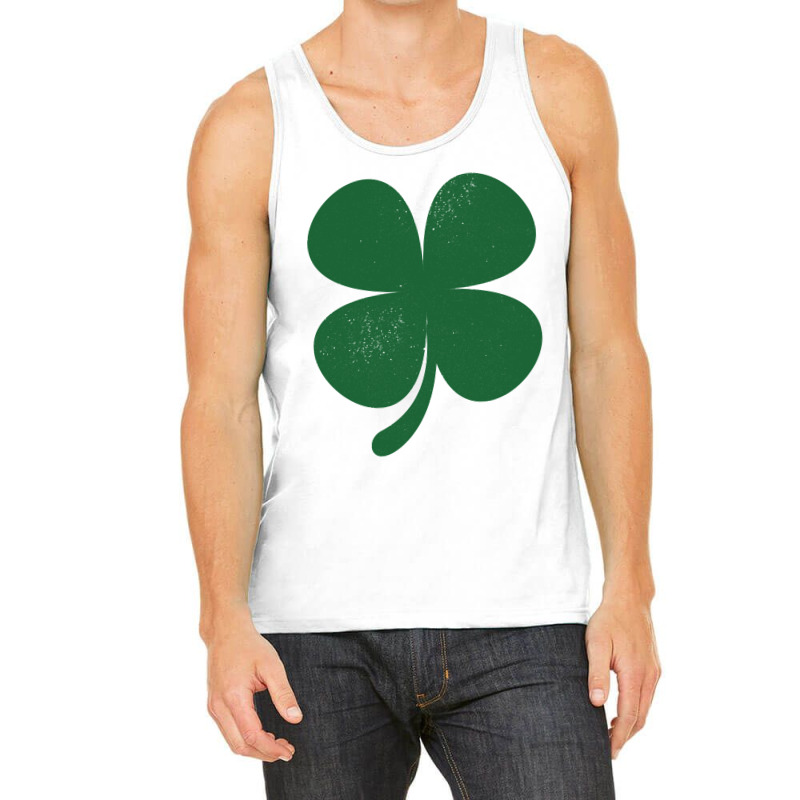 Distressed Green Four Leaf Clover Saint Patrick S Day Lover Tank Top | Artistshot