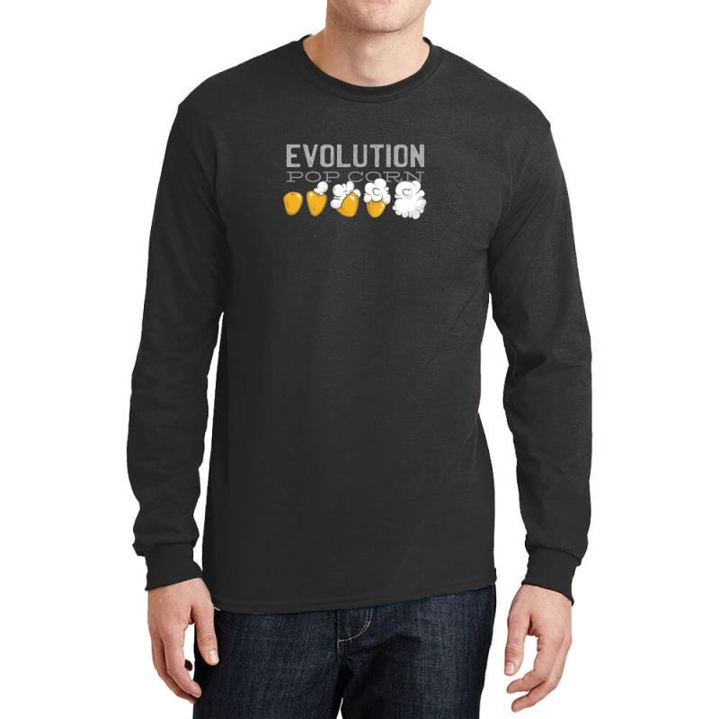 Pop Corn Evolution Long Sleeve Shirts | Artistshot