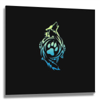 Tribal Wolf 31 Metal Print Square | Artistshot