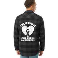 Limited Edition I Wear Purple For Lupus Awareness Month Men Women Kids Flannel Shirt | Artistshot