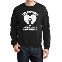 Limited Edition I Wear Purple For Lupus Awareness Month Men Women Kids Crewneck Sweatshirt | Artistshot