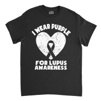 Limited Edition I Wear Purple For Lupus Awareness Month Men Women Kids Classic T-shirt | Artistshot