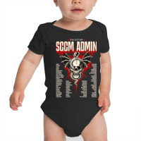 Limited Edition Sccm Administrator -  Rockstar Skull With Personality Baby Bodysuit | Artistshot