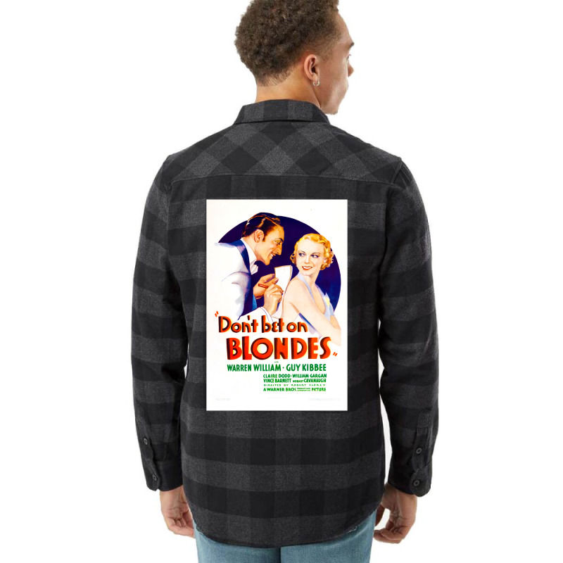 Dont Bet On Blondes (1935) Movie Poster Classic Vintage Love Flannel Shirt | Artistshot