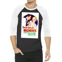 Dont Bet On Blondes (1935) Movie Poster Classic Vintage Love 3/4 Sleeve Shirt | Artistshot