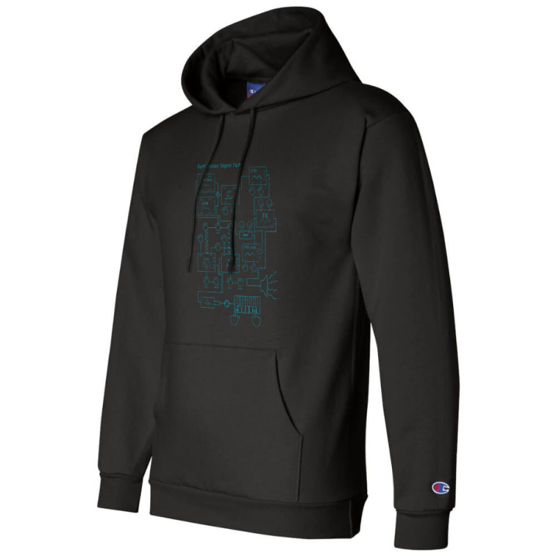 Synthesizer Signal Path For Electronic Musician Classic  1 Champion Hoodie | Artistshot