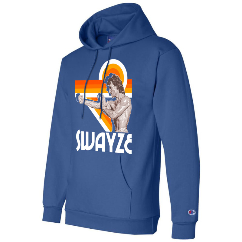 Patrick Swayze Shirtless Hot Bod Fanart Tribute Champion Hoodie | Artistshot