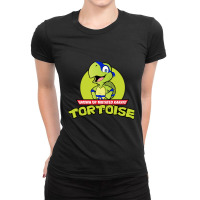 Grown Up Mutated Karate Tortoise   1 Ladies Fitted T-shirt | Artistshot