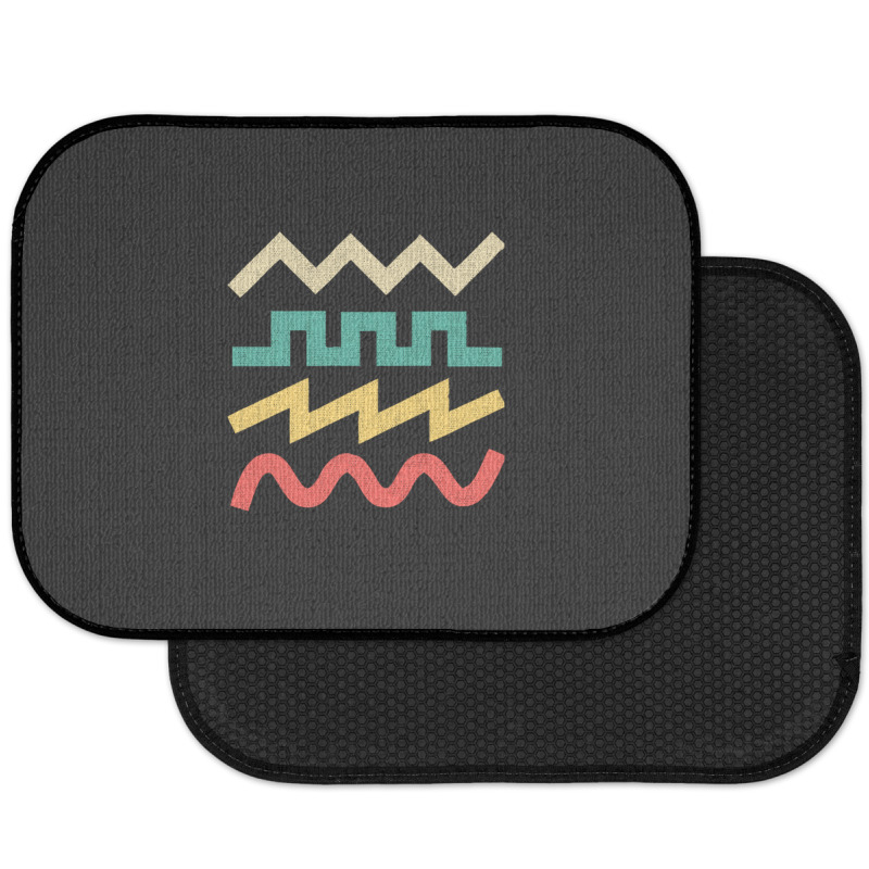 Synthesizer Waveform For Electronic Musician Sticker Essential  1 Rear Car Mat | Artistshot