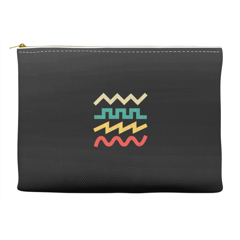 Synthesizer Waveform For Electronic Musician Sticker Essential  1 Accessory Pouches | Artistshot