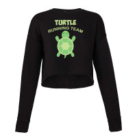 Running Turtle Running Team Cropped Sweater | Artistshot