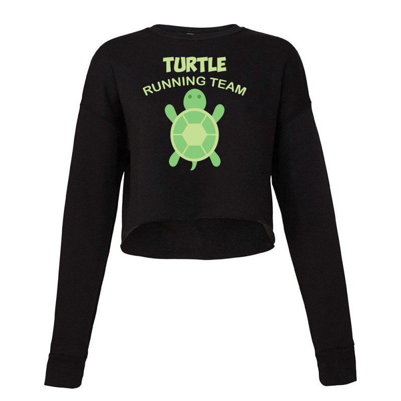 Running Turtle Running Team Cropped Sweater by hoainv | Artistshot