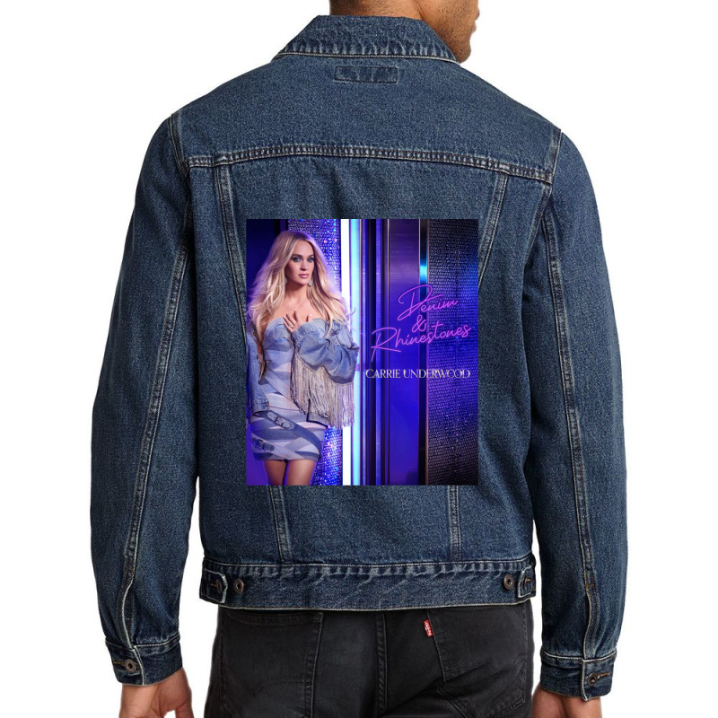 The Experience Carrie Underwuud & Denim And Rhinestones Carri003 C Men Denim Jacket by RachelleUt | Artistshot