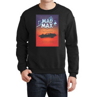 The Last Of The V8's   Vintage Custom Mad Max Poster Crewneck Sweatshirt | Artistshot