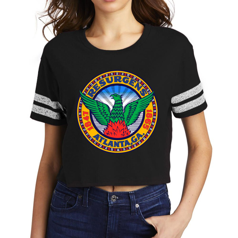 Trending Atlanta Flag Seal Decal Scorecard Crop Tee by Inmamlil638 | Artistshot