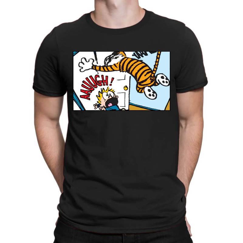 Funny Hobbes With Calvin T-shirt | Artistshot