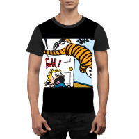 Funny Hobbes With Calvin Graphic T-shirt | Artistshot