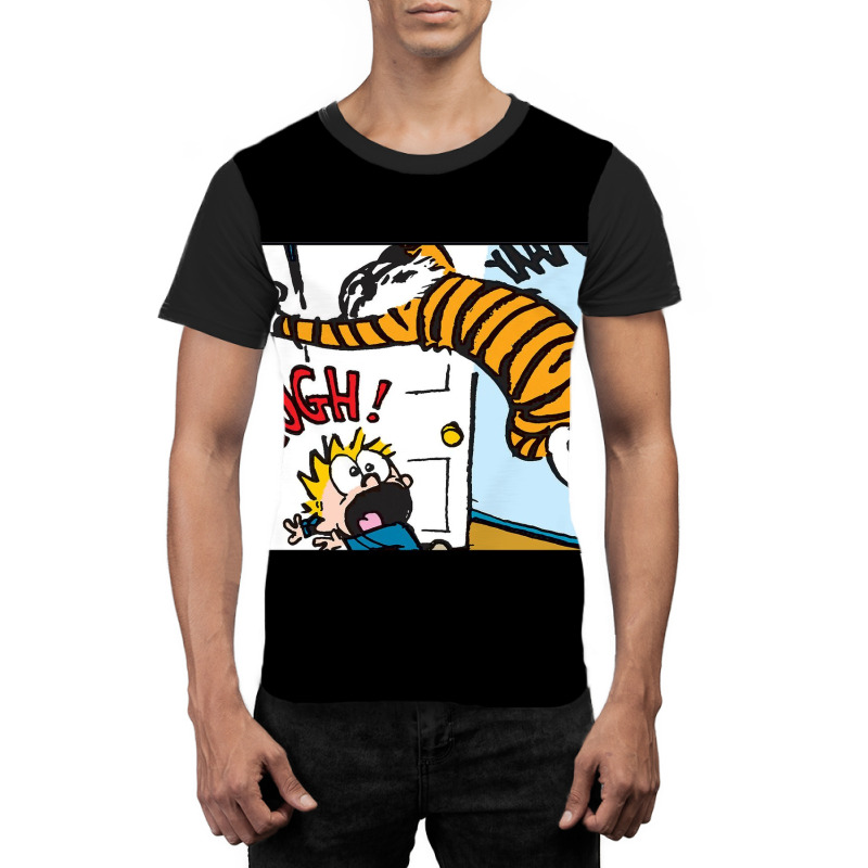 Funny Hobbes With Calvin Graphic T-shirt | Artistshot